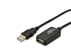 DIGITUS Aktives USB 2.0 Verlängerungskabel, 5m