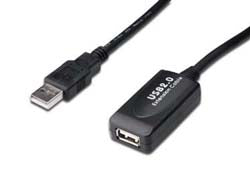 DIGITUS Aktives USB 2.0 Verlängerungskabel, 15 m