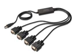 DIGITUS USB 2.0 zu 4xRS232 Kabel