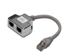 DIGITUS CAT 5e Patchkabel-Adapter, 2x CAT 5e, geschirmt