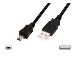 DIGITUS Mini USB 2.0 Anschlusskabel