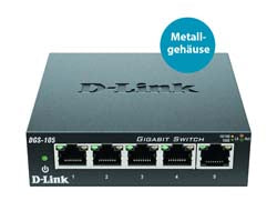 D-Link DGS 105 - Switch - 5 x 10/100/1000 - Desktop