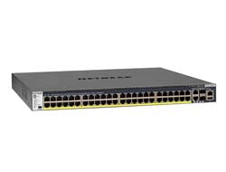 Netgear M4300-52G-PoE+ - Switch - L3 - managed - 2 x 10/100/1000/10000 + 2 x 10 Gigabit SFP+ + 48 x 10/100/1000 (PoE+)