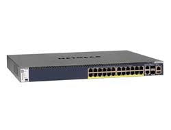 Netgear M4300-28G-PoE+ - Switch - L3 - managed - 2 x 10/100/1000/10000 + 2 x 10 Gigabit SFP+ + 24 x 10/100/1000 (PoE+)