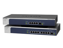 Netgear XS508M - Switch - unmanaged - 7 x 10 Gigabit Ethernet + 1 x 10 Gigabit Ethernet / 10 Gigabit Ethernet SFP+