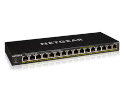 Netgear GS316P - Switch - unmanaged - 16 x 10/100/1000 (PoE+)