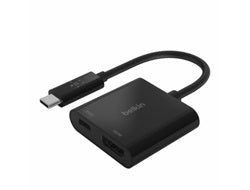 Belkin USB-C to HDMI + Charge Adapter - Videoadapter - 24 pin USB-C männlich zu HDMI, USB-C (nur Spannung)