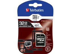 Verbatim Flash-Speicherkarte (microSDHC/SD-Adapter inbegriffen)