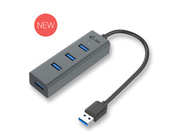 i-tec USB 3.0 Metal Passive HUB - Hub - 4 x SuperSpeed USB 3.0