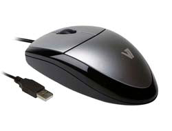 V7 MV3000 full sized Plug & Play USB optical LED mouse