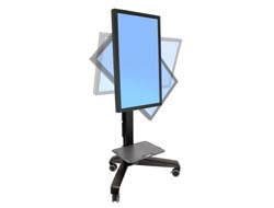 Ergotron Neo-Flex Mobile MediaCenter LD - Wagen - Patentierte Constant Force Technologie - für LCD-Display - Aluminium, Stahl, ABS-Kunststoff, Zinklegierung, Verbundkunststoff - Schwarz - Bildschirmgröße: 68.6-152.4 cm (27"-60")