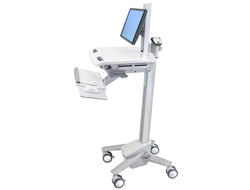 Ergotron Cart with LCD Pivot, SV40 - Wagen - für Notebook / PC-Ausrüstung - Kunststoff, Aluminium, verzinker Stahl - Grau, weiß, Polished Aluminum - Bildschirmgröße: bis zu 55,9 cm (bis zu 22 Zoll)