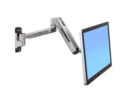 Ergotron LX HD Sit-Stand Wall Arm - Befestigungskit (Erweiterungsadapter, VESA-Adapter, Steh-Sitz-Arm, Wandhalterung)