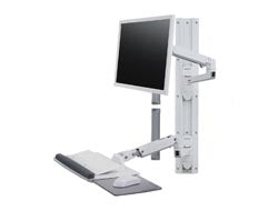 Ergotron LX Wall Mount System - Befestigungskit (Wandarm, Maushalterung, Tastaturarm, Handgelenkkissen)