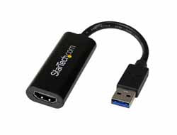 StarTech.com USB zu HDMI Adapter - Externe Grafikkarte - USB 3.0 - Slim - 1080p - Multi Monitor Adapter - Video- / Audiokabel - TAA-konform - USB Typ A (M)