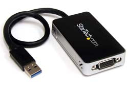 StarTech.com USB auf VGA Adapter - Externe Grafikkarte - USB 3.0 - Slim - 1080p - Multi Monitor Adapter - Videoschnittstellen-Converter - TAA-konform - USB Typ A (M)