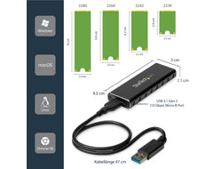 StarTech.com Externes M.2 SATA / SSD Festplattengehäuse