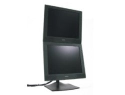 Ergotron DS100 - Befestigungskit (2 Drehgelenke, 2 VESA-Adapter, Basis, 28" Stange) - schmal - für 2 LCD-Displays - Aluminium, Stahl - Schwarz - Bildschirmgröße: bis zu 68,6 cm (bis zu 27 Zoll)