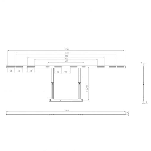 Hagor Room-Kit Adapter Dual 55, 65, 75"