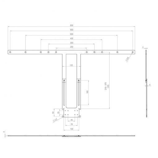 Hagor Poly Display-Adapter 55 - 75"