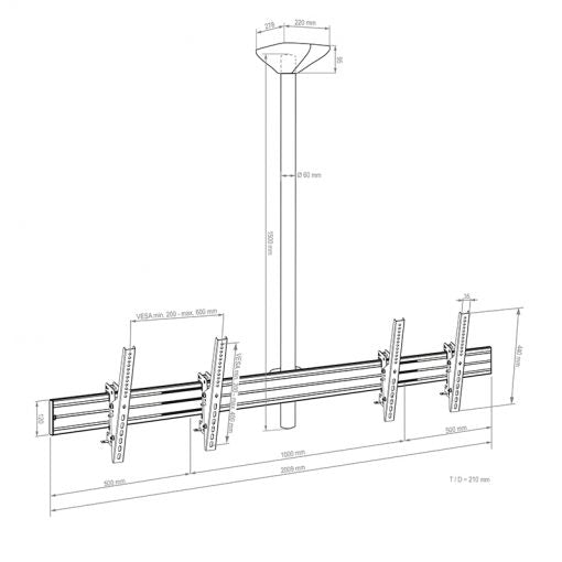 Hagor CPS Menuboard D2L 46-65"