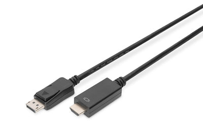 DIGITUS DisplayPort Adapterkabel, DP - HDMI Typ A