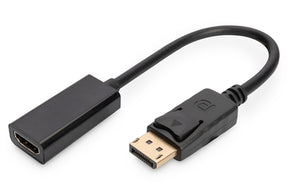 DIGITUS DisplayPort Adapter / Konverter, DP/St - HDMI Typ A/Bu