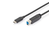 DIGITUS USB Type-C Anschlusskabel, Type-C auf B