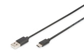 DIGITUS USB Type-C Anschlusskabel, Typ-C - A