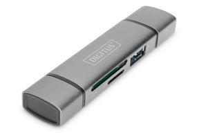 DIGITUS Dual Card Reader Hub USB-C / USB 3.0, OTG