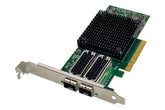 DIGITUS 2 Port 25 Gigabit Ethernet Netzwerkkarte, SFP28, PCI Express,  Mellanox Chipsatz