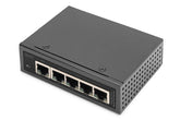 DIGITUS Industrieller 5-Port Gigabit PoE Extender