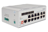 DIGITUS 8 Port Gigabit Ethernet Netzwerk PoE Switch, Industrial, L2 managed, 4 SFP Uplink