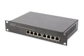 DIGITUS 8-Port Gigabit Netzwerkswitch, 10 Zoll, unmanaged