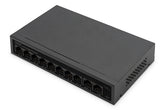 DIGITUS 8- Port Gigabit PoE Netzwerkswitch, Desktop, unmanaged, 60 W, af/at