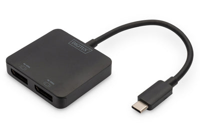 DIGITUS 2-Port MST Video Hub (USB-C -> 2x DisplayPort)