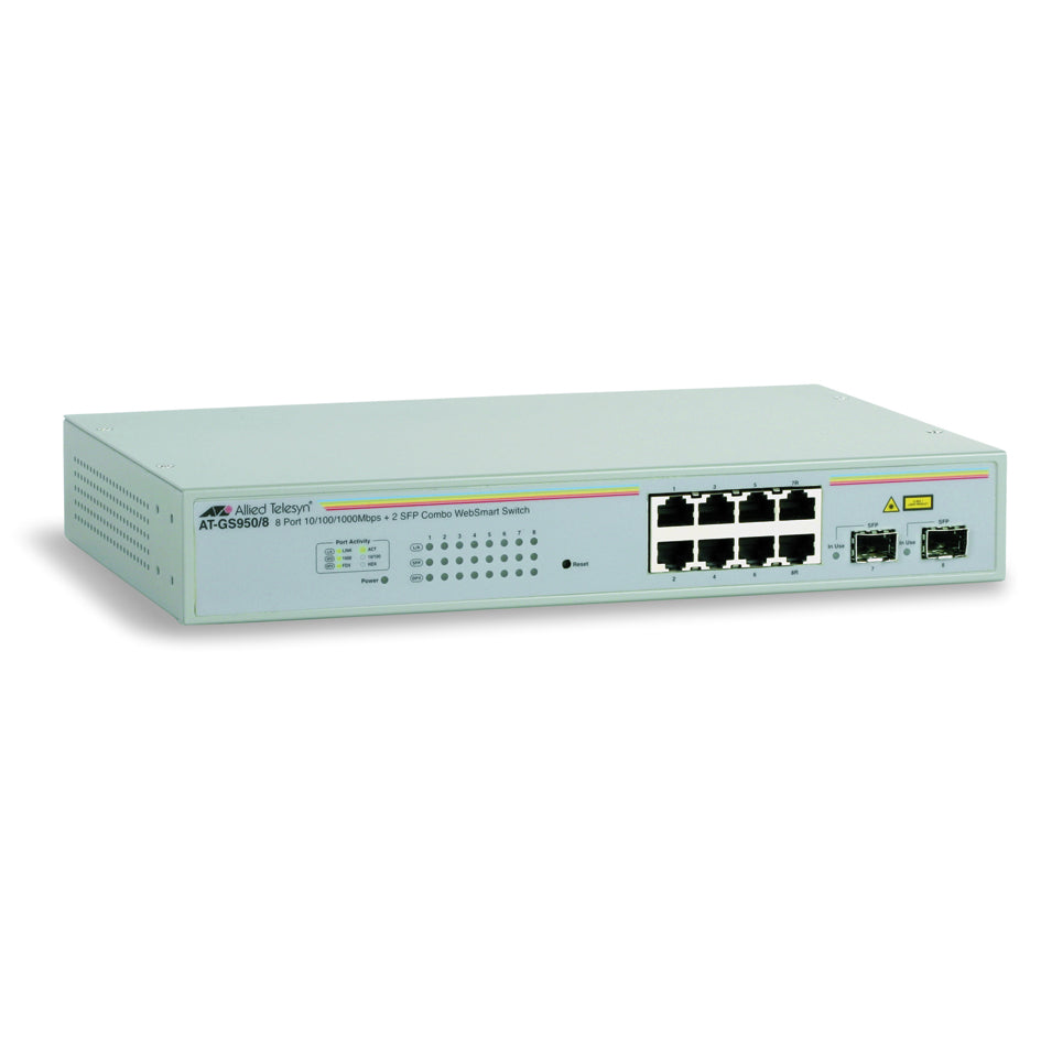 Allied Telesis AT GS950/8 WebSmart Switch - Switch