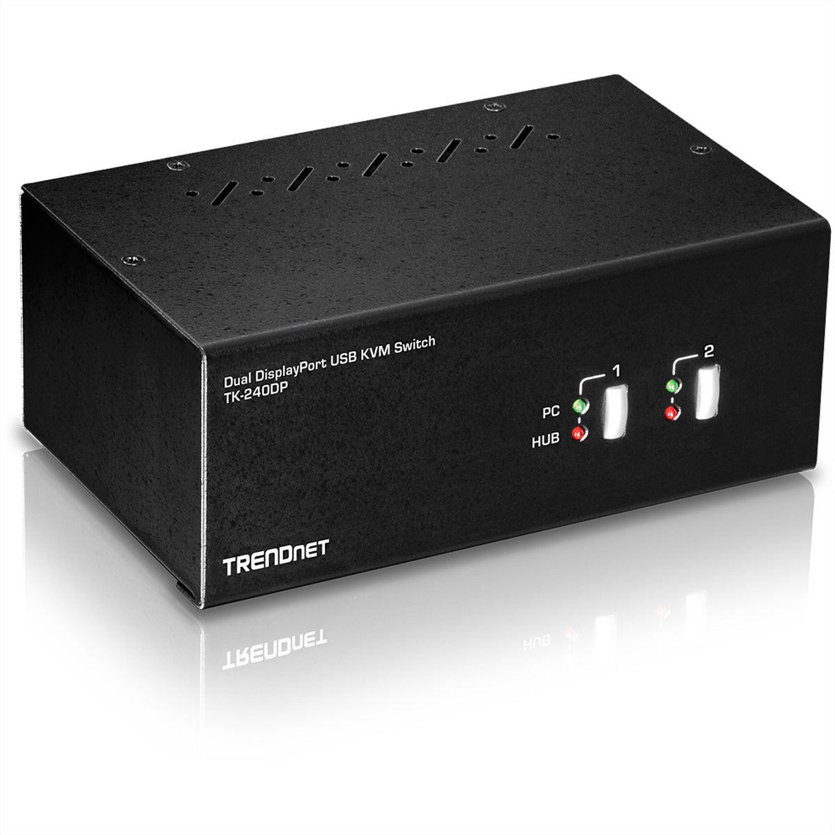 TRENDnet TK-240DP - KVM-/Audio-/USB-Switch - 2 x KVM/Audio/USB