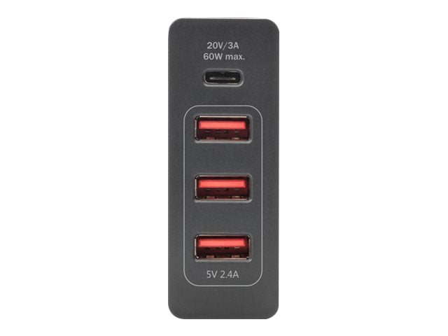 DIGITUS 4-Port Universal USB-Ladeadapter, USB Type-C